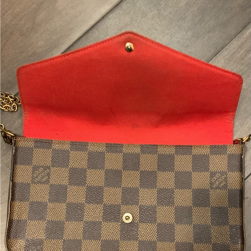 Louis Vuitton Felicie Pouchette Damier Ebene Authentic & Complete! - Picture 12 of 15